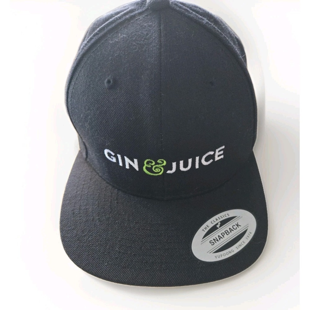 Gin & Juice Tanqueray No. 10 NWT Hat Cap Gift Black Snapback  Classics Wool Blnd